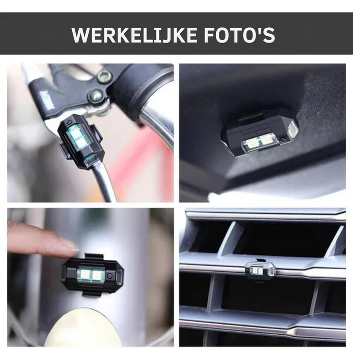 Kleurrijke LED-verlichting in gebruik